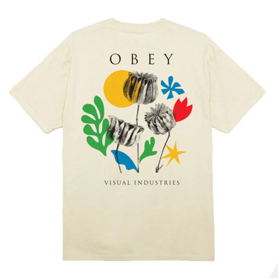 Obey Ανδρική κοντομάνικη μπλούζα Flowers Papers Scissors Classic Tee